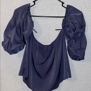 Lavender Field Off the Shoulder Top